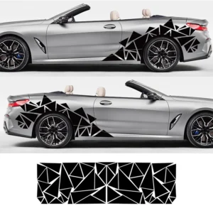 Triangle Car Sticker Universal Car Accessories Customization Decoration Modification Car Body Door Decal Personalized stickers